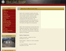 Tablet Screenshot of blackcreektownship.org